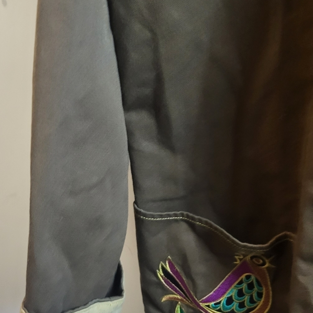 Bob‎ Mackie,Plus Size Wearable Art Shacket, Bohemian Designs  Buttons, Size Lg - Picture 7 of 11